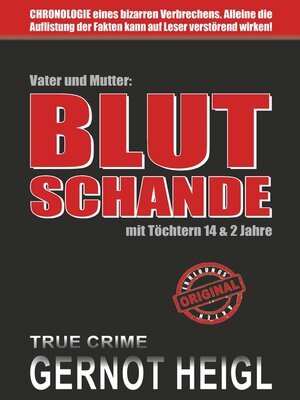 cover image of Blutschande